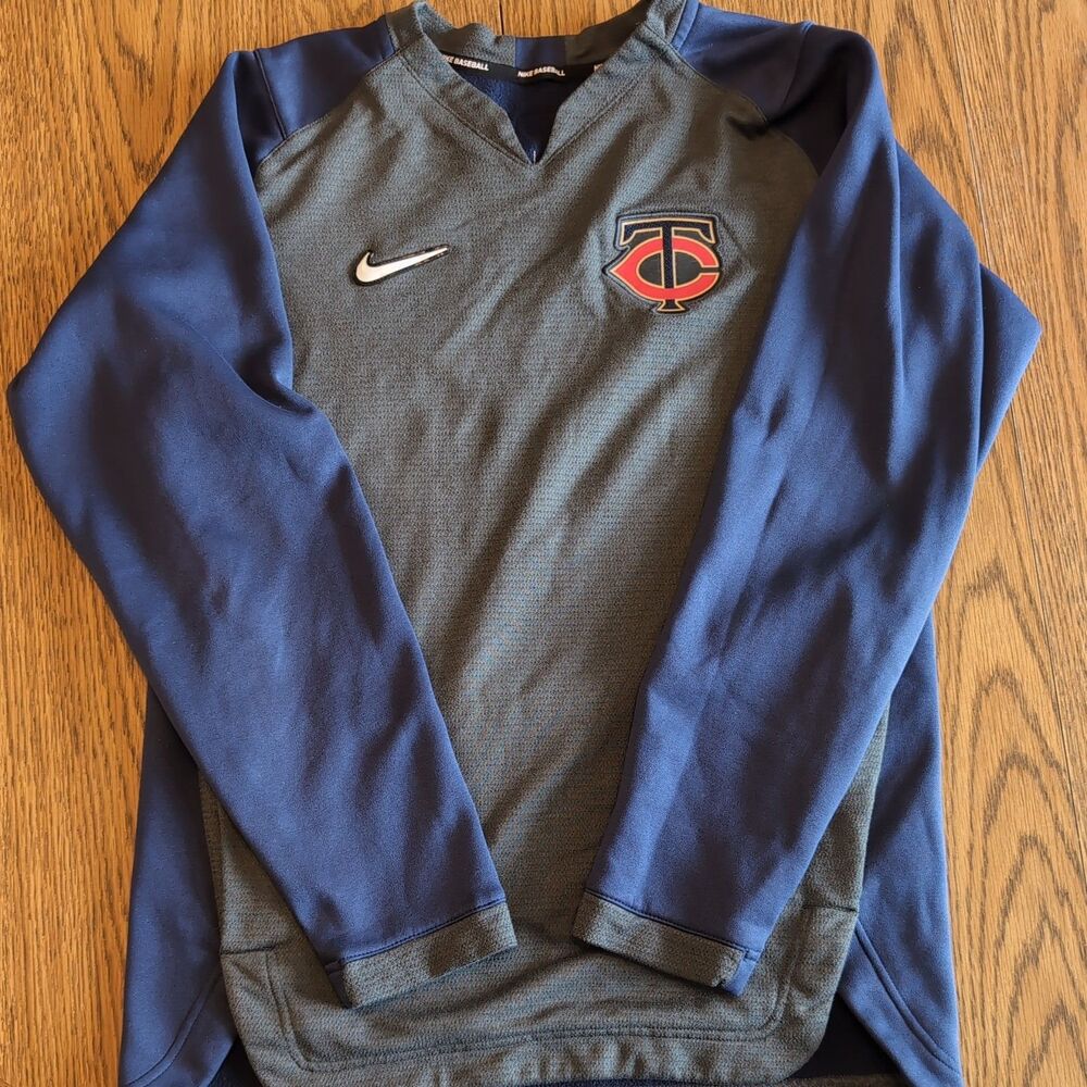 Minnesota Twins Nike Dri-Fit Pullover Thermal Crew Mens Small Performance MLB